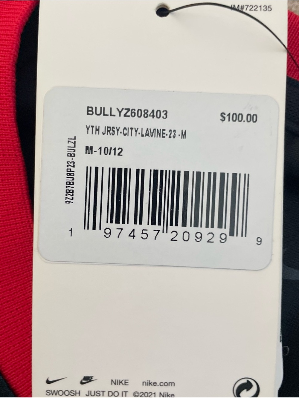 Chicago Bulls Zach LaVine Nike City Edition 2023-24 Authentic jersey Size M new - Picture 6 of 10